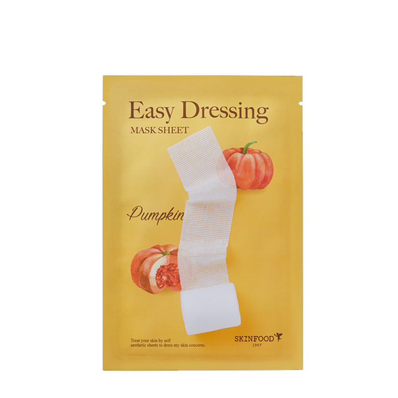 SkinFood - Easy Dressing Mask Sheet #Pumpkin Water (single) - Shine 32