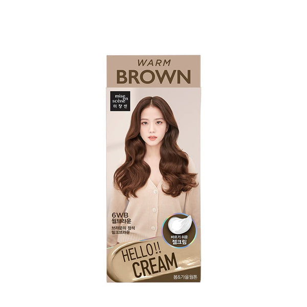 MISE EN SCENE - Hello Cream 6WB #Warm Brown (Hair Dye) - Shine 32