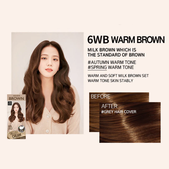 MISE EN SCENE - Hello Cream 6WB #Warm Brown (Hair Dye)