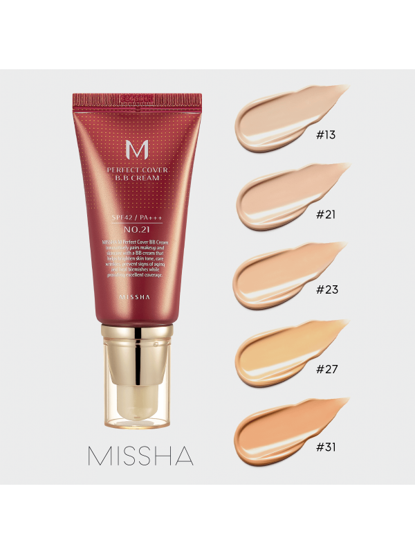 MISSHA - M Perfect Cover BB Cream SPF 42 PA+++ 50ml - Shine 32