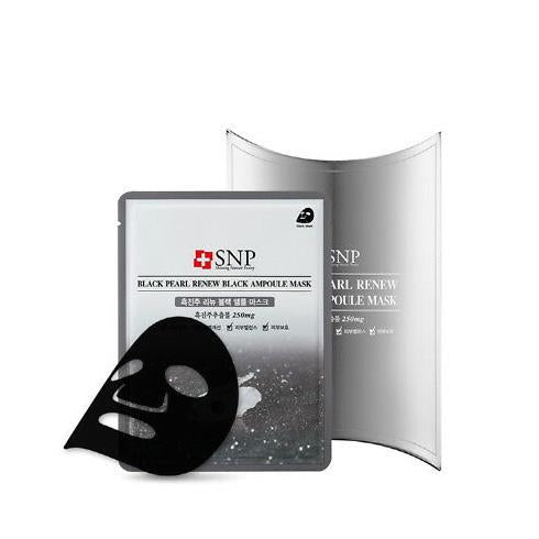 SNP - Black Pearl Renew Black Ampoule Mask (single) - Shine 32